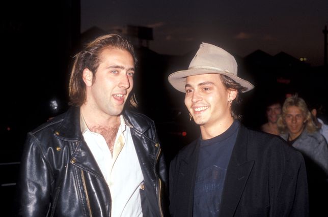 Johnny Depp i Nicolas Cage w 1988 roku