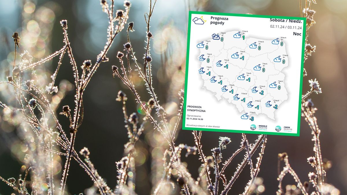 W nocy z 2/3 listopada czekają nas przymrozki  