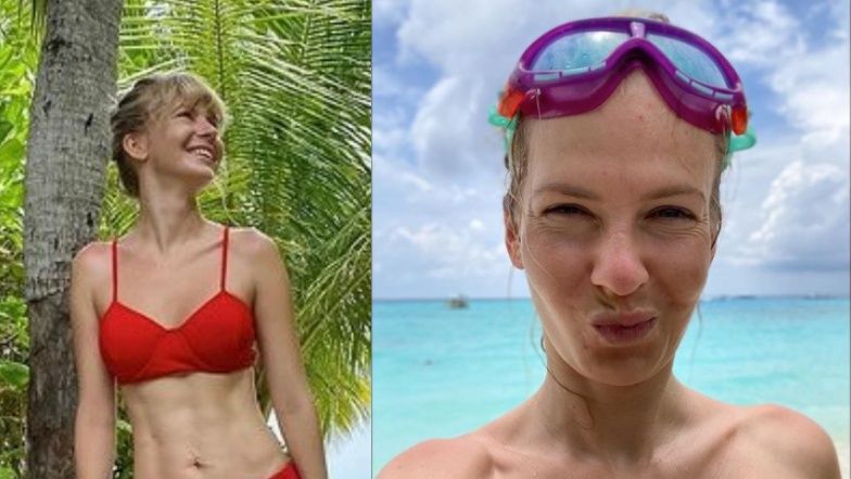 Edyta Pazura pręży się na Malediwach