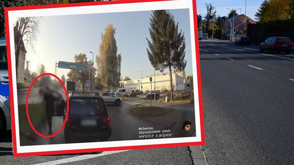 Agresywny kierowca w Koszalinie. Pirat drogowy w akcji