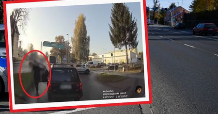 Kuriozalne zachowanie kierowcy w Koszalinie. Wszystko nagrano