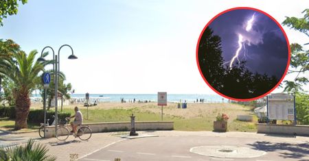 Przerażające sceny na włoskiej plaży. Piorun uderzył w plażowiczów