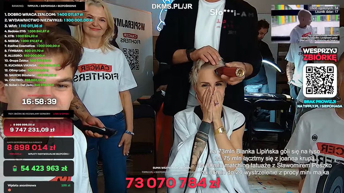 Blanka Lipińska wzięła udział w akcji Łatwoganga