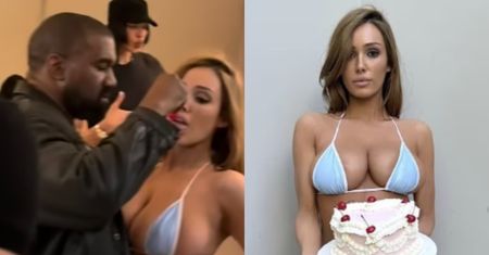 W uniwersum Censori i Westa po staremu: Bianca w kusym bikini celebruje urodziny kolegi, a Kanye karmi ją wisienką... (FOTO)