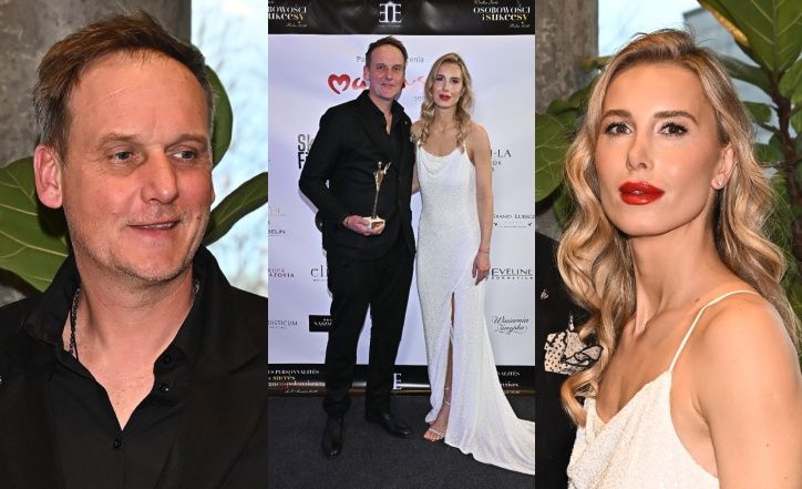 Pascal Brodnicki z partnerką na gali  gali Osobowości i Sukcesy 