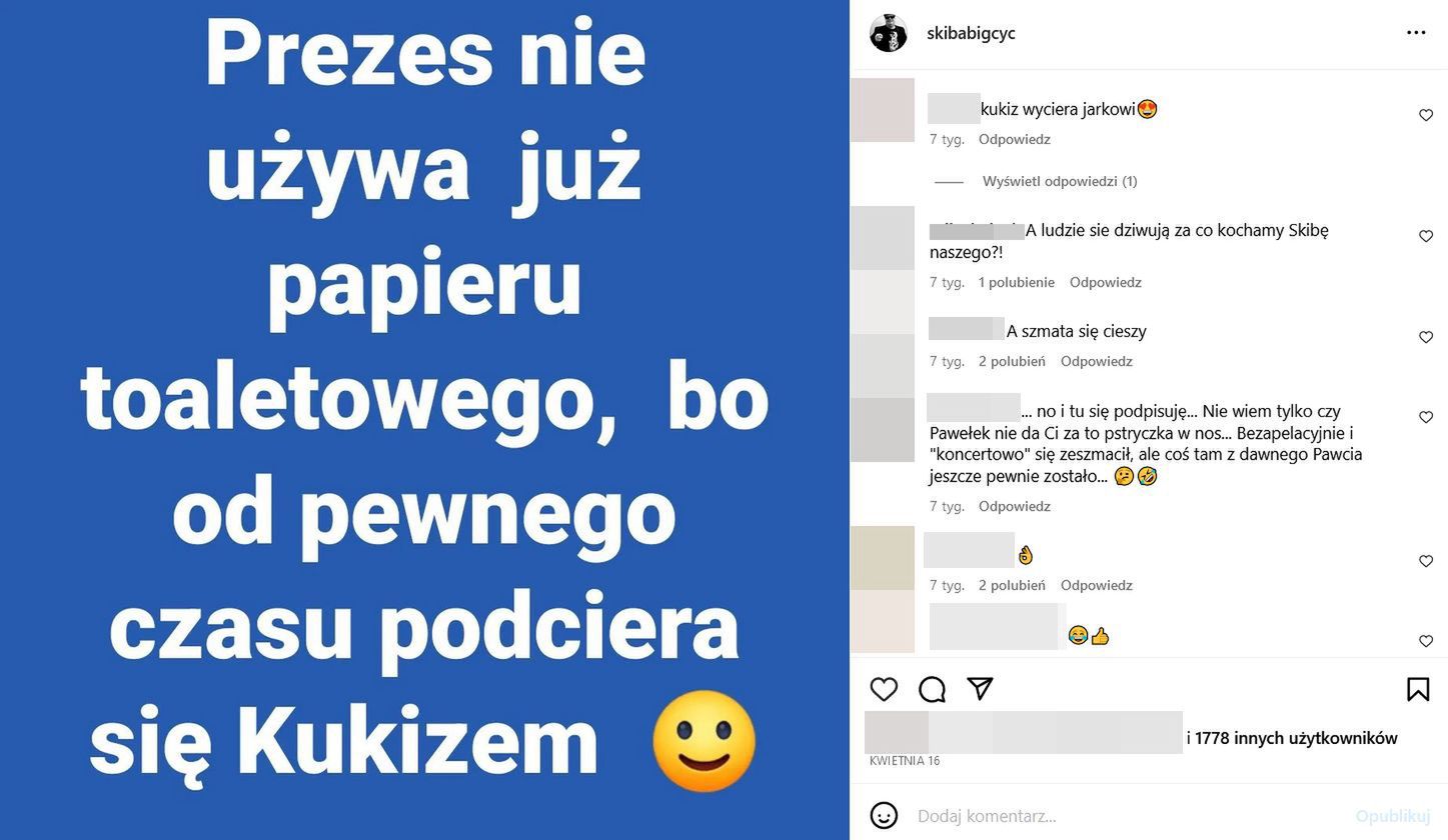 Skiba dosadnie podsumował Kukiza 