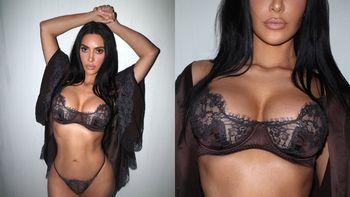 Kim Kardashian wdzięczy się w seksi bieliźnie. Robi wrażenie? (ZDJĘCIA)
