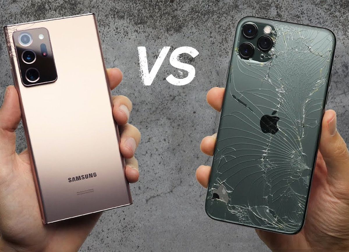 Samsung Galaxy Note 20 Ultra okazał się dużo wytrzymalszy niż iPhone 11 Pro Max