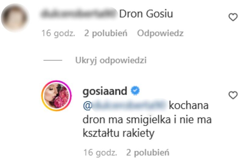 Gosia Andrzejewicz widziała UFO w Warszawie?