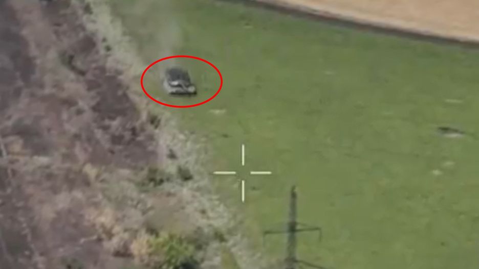 Ukraiński czołg abrams w akcji
