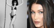 Bella Hadid w bikini pozuje z łańcuchem