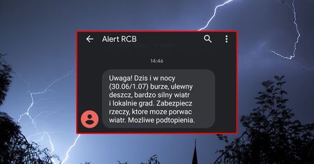 Alert RCB dla mieszkańców Lubelszczyzny. SMS-y ostrzegają przed burzami