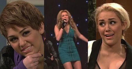 Miley Cyrus parodiuje Biebera, Lohan i Fergie!
