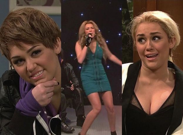 Miley Cyrus parodiuje Biebera, Lohan i Fergie!