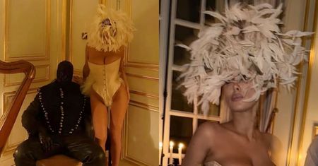 Zamaskowana Bianca Censori BRYLUJE w kusych fatałaszkach na balu w Château de Versailles (ZDJĘCIA)