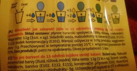 Farbujesz jajka barwnikami? Zobacz ich skład