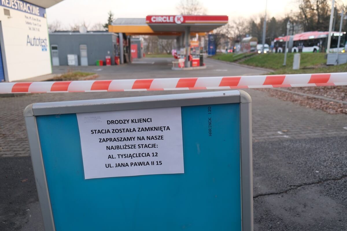 Stacja Circle K przy al. Kraśnickiej w Lublinie zamknięta