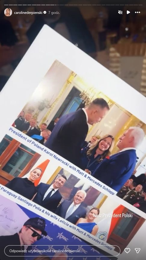 Caroline Derpienski bryluje w rezydencji Donalda Trumpa