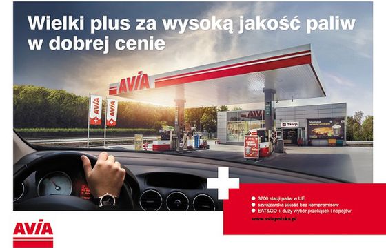 Sieć stacji Avia z kampanią „Wielki plus za wysoką jakość paliw w dobrej cenie”