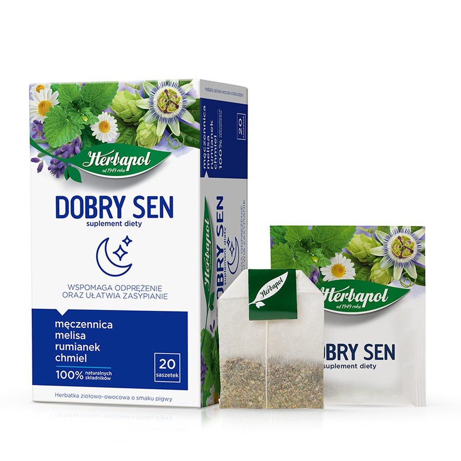 Śpij spokojnie! Herbatka funkcjonalna Herbapol Dobry Sen