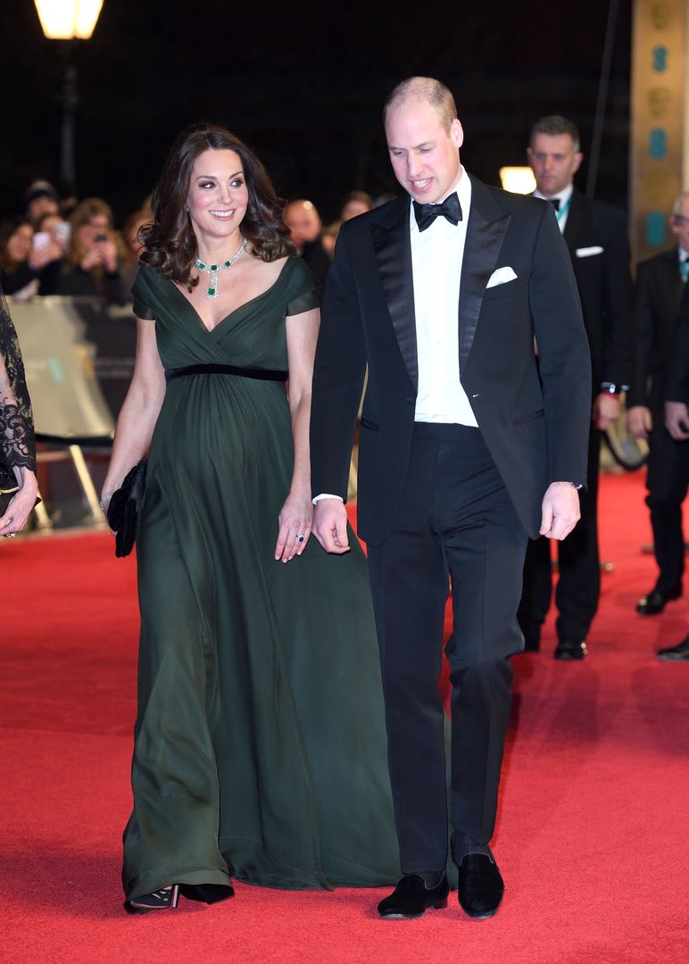 EE British Academy Film Awards - Red Carpet ArrivalsLONDON, ENGLAND - FEBRUARY 18:  Catherine, Duchess of Cambridge and Prince William, Duke of Cambridge attend the EE British Academy Film Awards (BAFTAs) held at the Royal Albert Hall on February 18, 2018 in London, England.  (Photo by Karwai Tang/WireImage)Karwai Tang