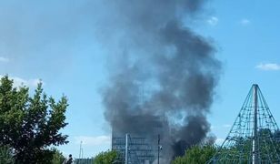 Warszawa. Spalił się autobus miejski. Ruszał z przystanku