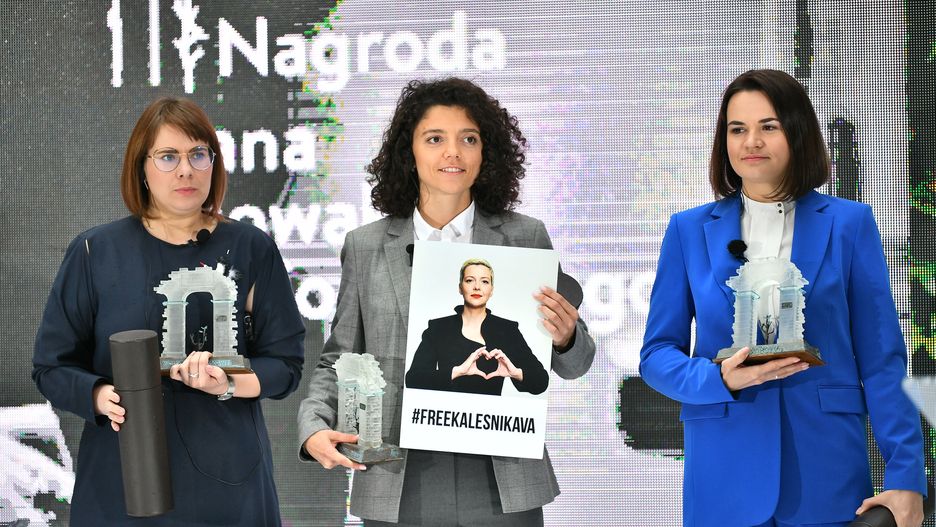 Swietłana Cichanouska Maryja Kalesnikawa Wołha Kawalkowa