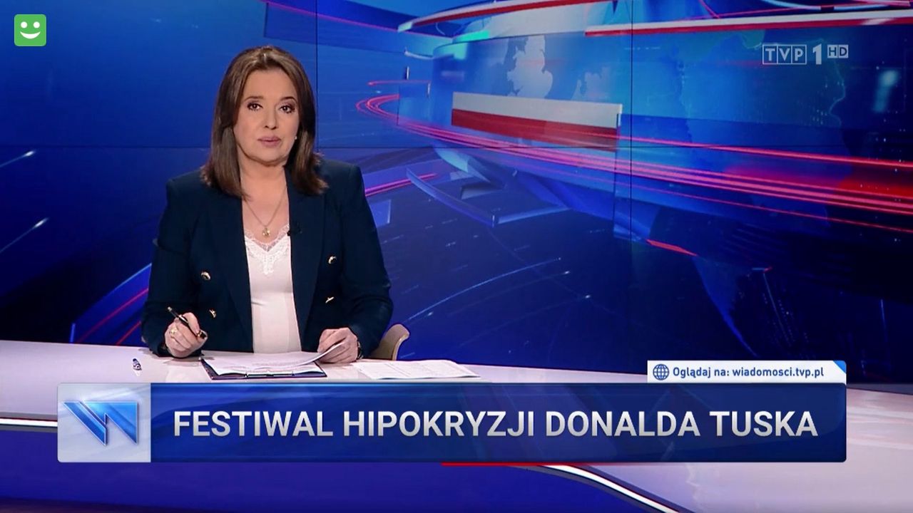 "Wiadomości" opowiedziały za jednym zamachem o hipokryzji Tuska i udręce macierzyństwa