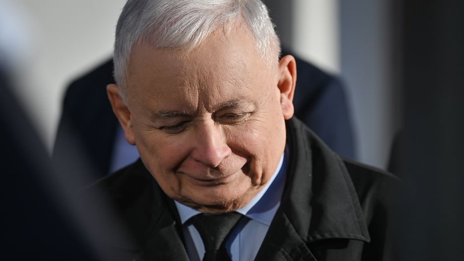 Jaroslaw Kaczynski, the chairman of the Law and Justice (PiS) rulling party, meet with residents outside the Basilica of the Presentation of the Blessed Virgin Mary in Wadowice.
The next Polish parliamentary elections will be held in Poland in autumn 2023 to elect members of the Sejm and Senate.
On Saturday, November 12, 2022, in Wadowice, Lesser Poland Voivodeship, Poland. (Photo by Artur Widak/NurPhoto via Getty Images)