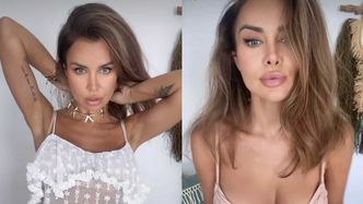 Natalia Siwiec wygina się i stroi ponętne miny w pudrowym bikini, a fani komplementują: "HOT"