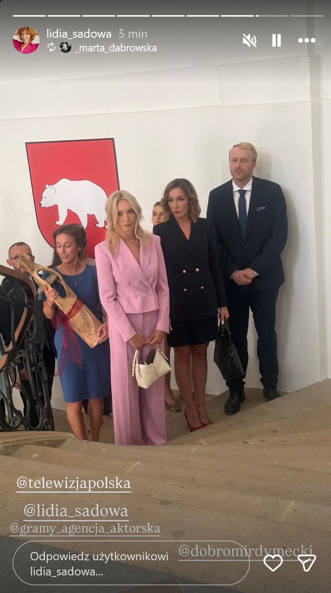 Marta Dąbrowska, Lidia Sadowa i Dobromir Dymecki 