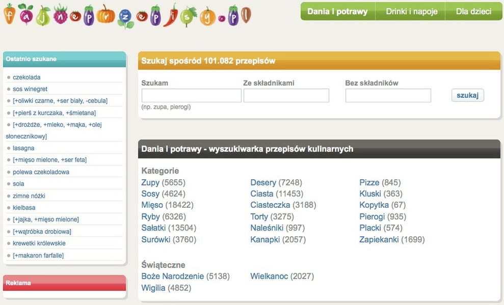 FajnePrzepisy.pl - wyszukiwarka przepisów 2