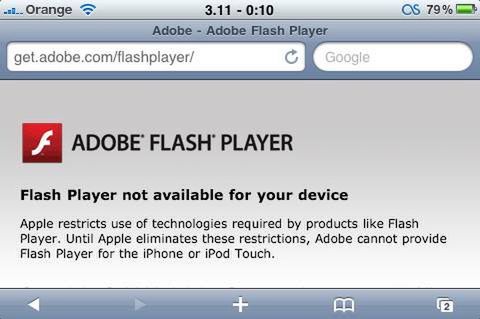 Adobe ma dość braku Flash Playera dla iPhone'a