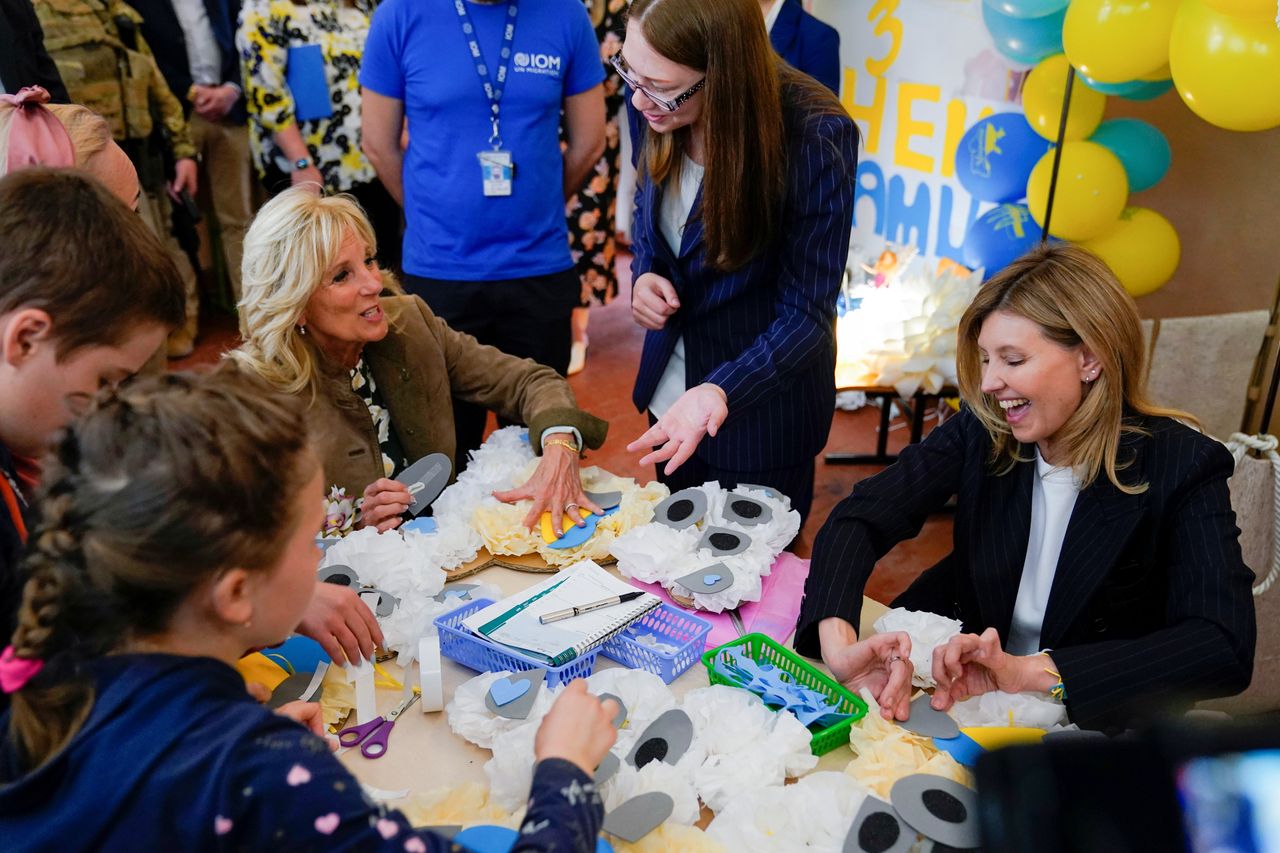 Pierwsza dama USA Jill Biden w Ukrainie. Spotkanie z żoną Zełenskiego