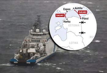 Uszkodzenia kabla między Finlandią a Estonią. Zatrzymano podejrzany statek