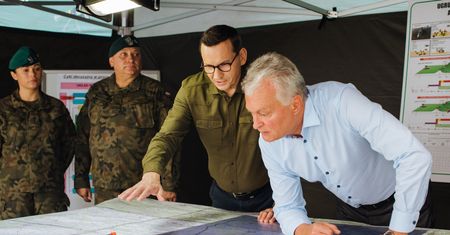"Prowokacje, intrygi i knucie". Premier ocenił sytuację w Przesmyku Suwalskim