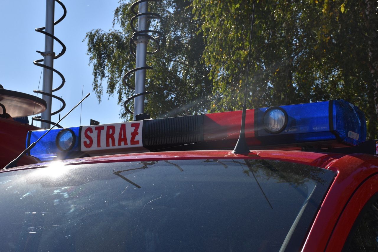 Suchowola: Pożar ciężarówki. Droga krajowa nr 8 zablokowana