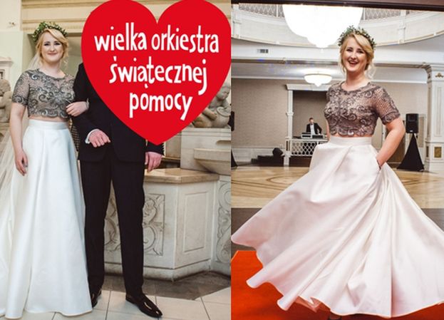 Ania ze "Ślubu od pierwszego wejrzenia" przekazała na WOŚP swoją suknię ślubną! Zasłoniła Grzegorza serduszkiem...