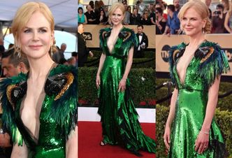 Głęboki dekolt Nicole Kidman na czerwonym dywanie