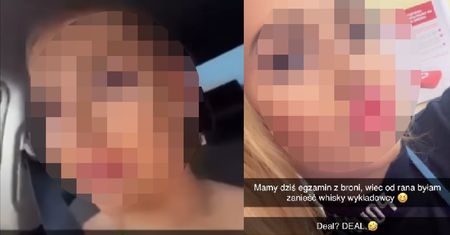 Policjantka chwaliła się, jak zdała egzamin. Teraz może pożałować