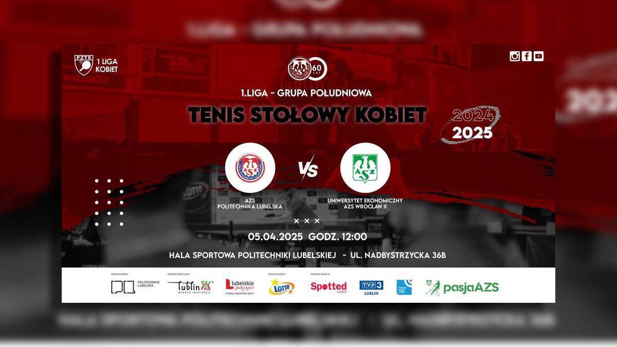 Zapowiedź spotkania w ramach 1. Ligi Kobiet w tenisie stołowym
