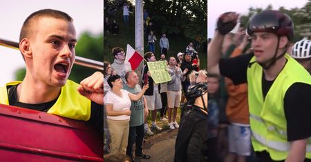 Tak mieszkańcy Gdańska przywitali Łatwoganga: wiwaty, banery i race. "Jesteś wielki" (ZDJĘCIA)
