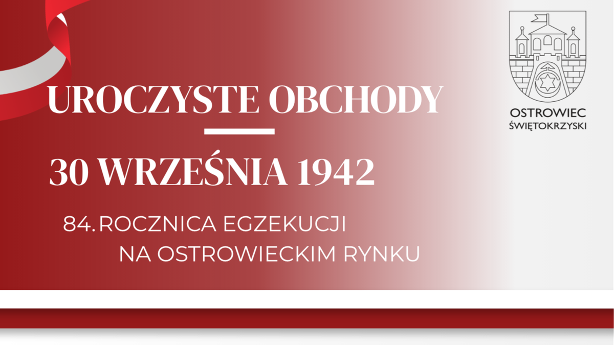 Miejskie obchody 84. rocznicy egzekucji na ostrowieckim Rynku
