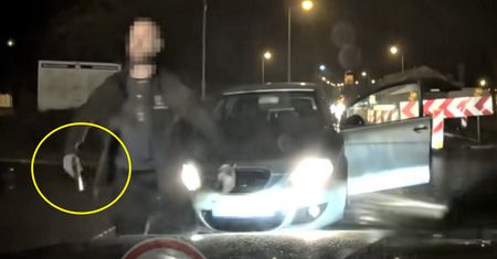 Sceny jak z filmu akcji w lubuskim. Kierowca seata wyjął broń