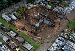 Zapadlisko na cmentarzu w Trzebini. Biegły wydał opinię ws. ekshumacji