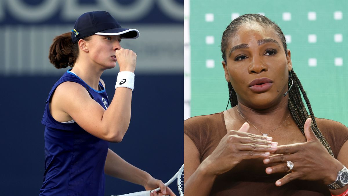Iga Świątek i Serena Williams