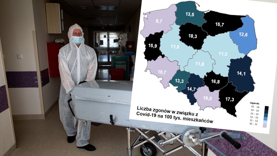 Epidemia COVID-19 w Polsce. Gdzie odnotowano najwięcej zgonów?