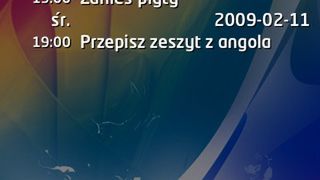 Zadania z kalendarza na LockScreen-ie 1