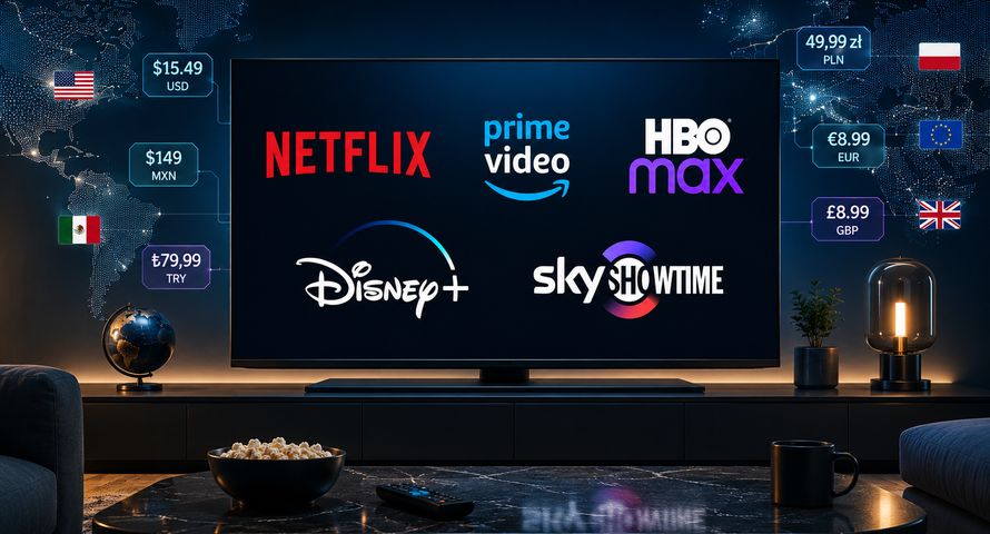 Od 15 do ponad 100 zł za Netfliksa. Wielkie porównanie cen platform streamingowych w 15 krajach