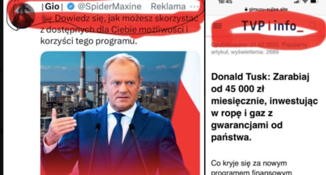 TVP walczy z fałszywymi reklamami w serwisie Elona Muska